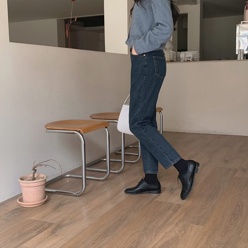 무드 블루 일자데님