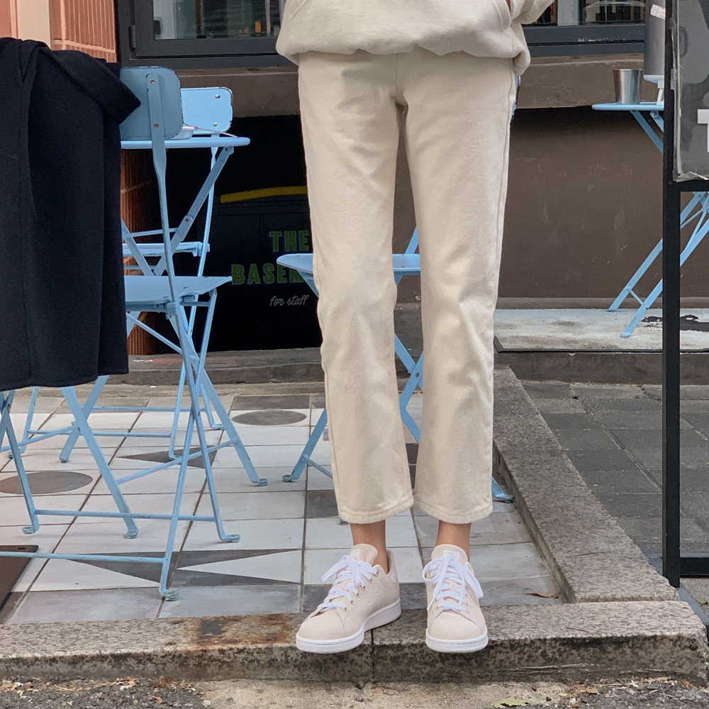 [주문폭주 / madekoko] 플랜 일자 면팬츠(기모ver) /SML XL