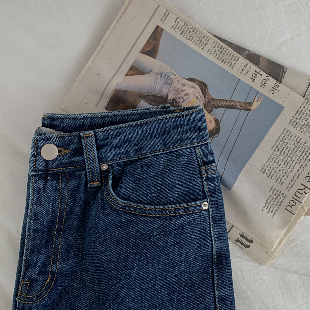 [주문많아요 / madekoko] 어게인 일자 데님팬츠(기모ver) /SML,XL / +롱 ver / 면 100