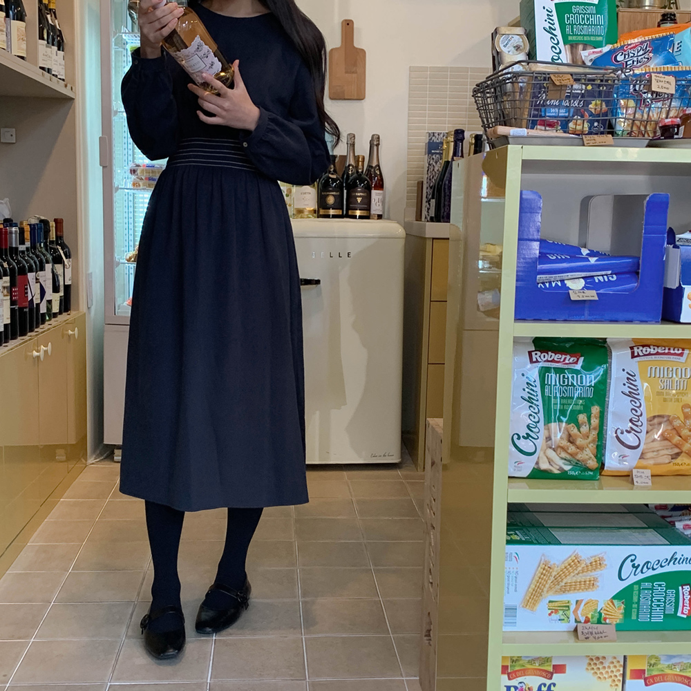 [Cle.] 버터 스모크 원피스