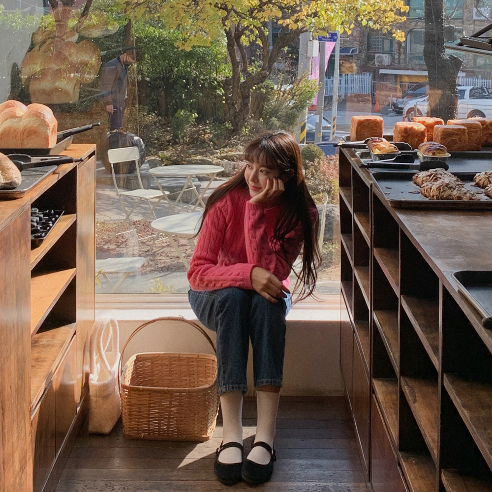 [madekoko] 젤라또 꽈배기 니트 / 셀럽착용 / 오마이걸_효정