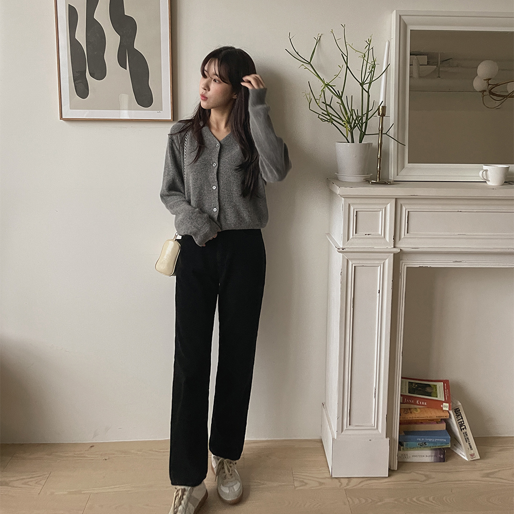 바스 코듀로이 일자팬츠