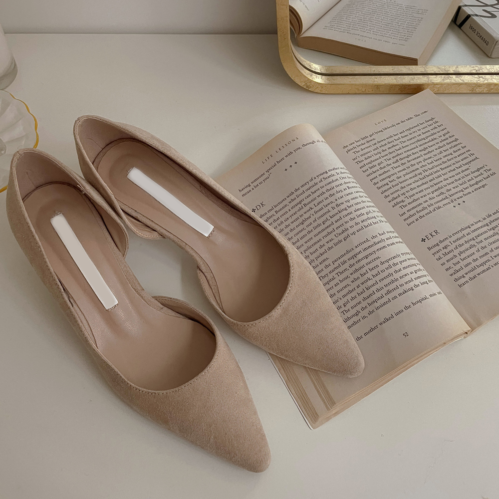 나인 스웨이드 스텔레토 힐