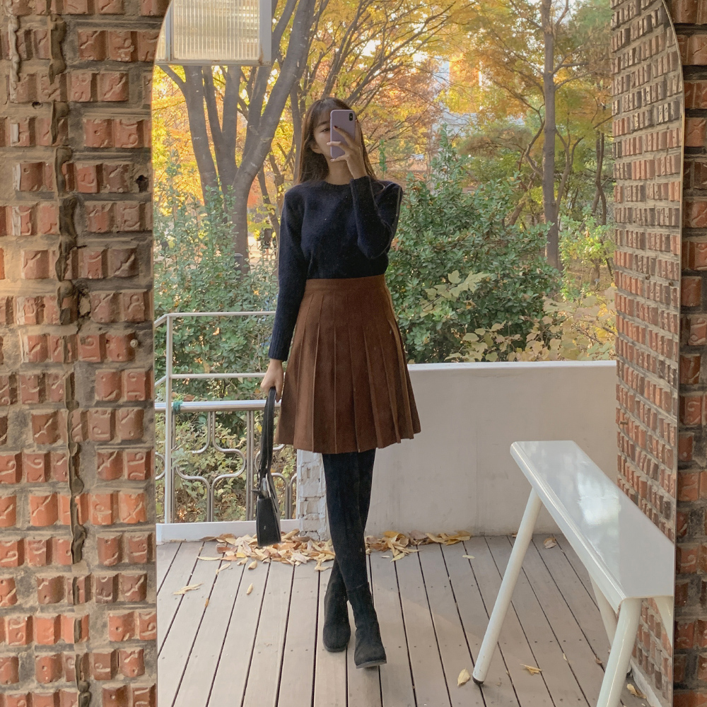 뮤즈 플리츠 팬츠스커트