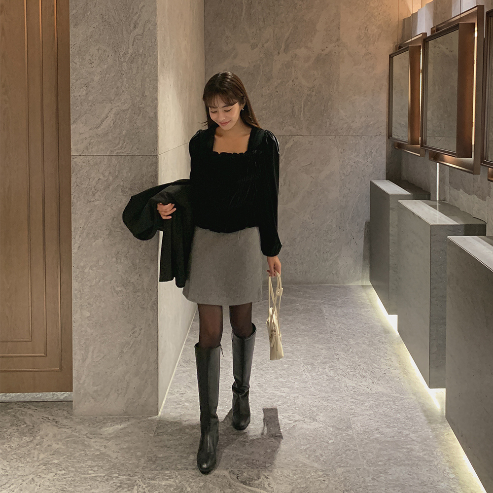 토즈 헤링본 스커트