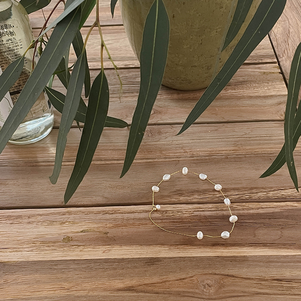 담수 진주 펄 팔찌