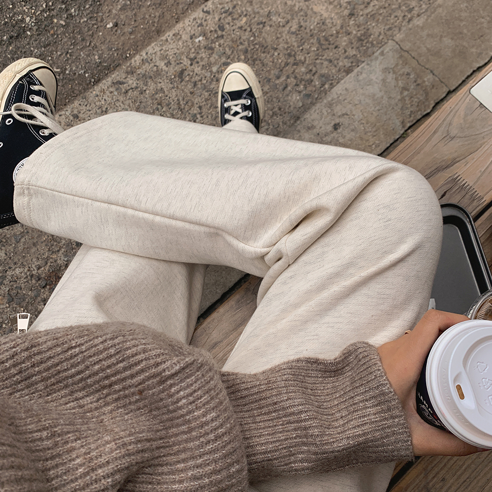 부츠컷 기모 밴딩팬츠