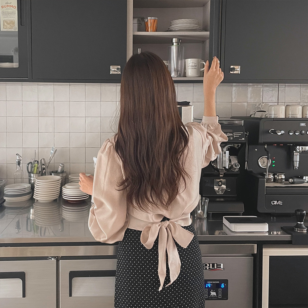 뷔스티에 레이어드 블라우스