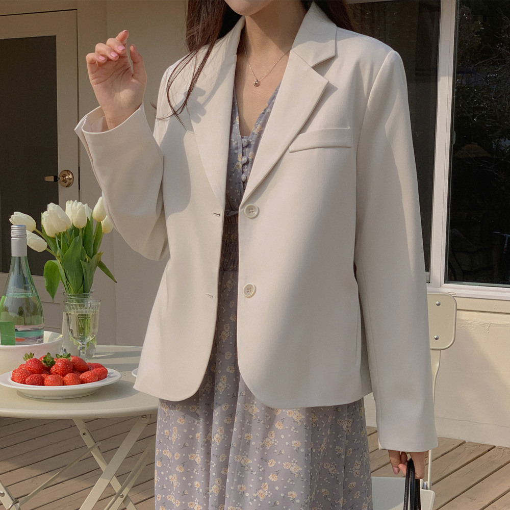 [madekoko] 디얼 크롭 자켓