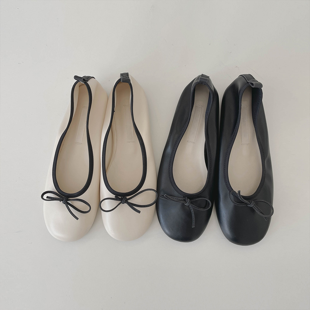 봄봄 리본 플랫슈즈