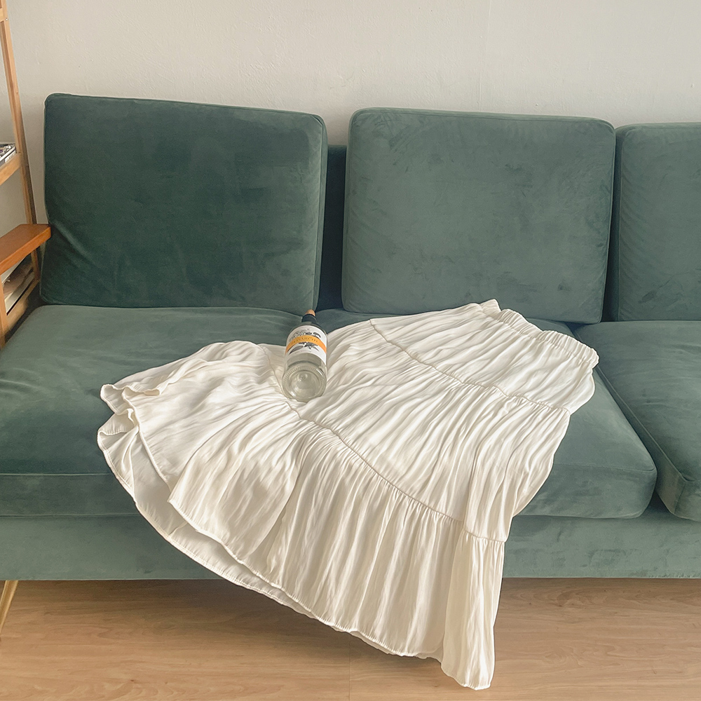 글로시 롱 스커트