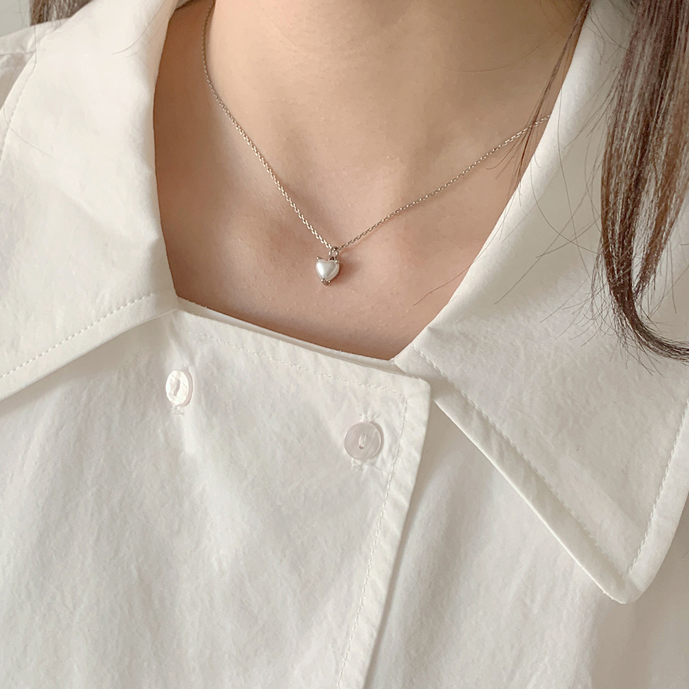 미니하트 진주 목걸이