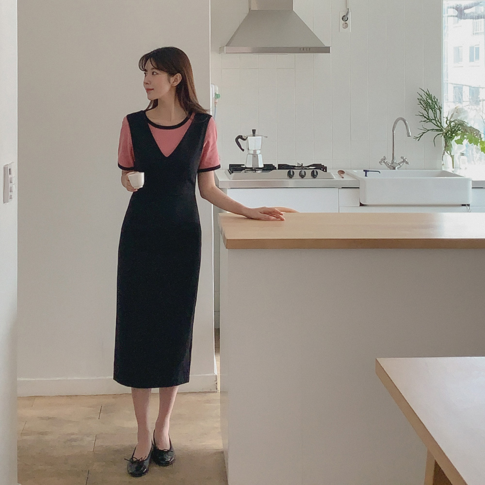 [madekoko] 디얼 슬림라인 원피스 / 하객룩 / 데이트룩 / 레이온 / 2color