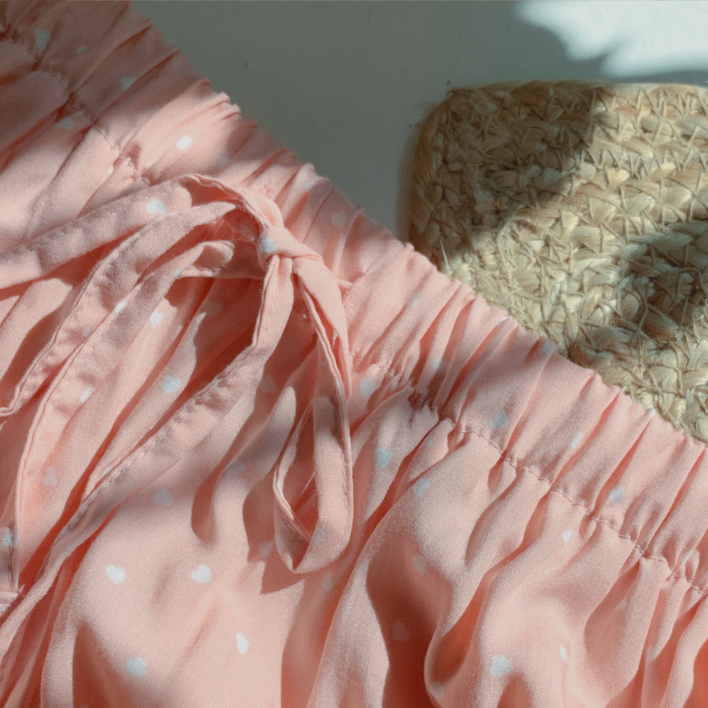 [madekoko] 메르시 파자마 팬츠 / 하트패턴 / 홈웨어 / 파자마파티 / 2way / 2color