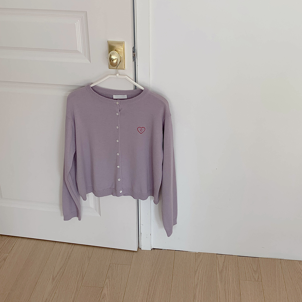 [Cle.] 클리 하트 가디건