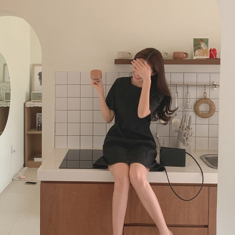 넛츠 데님 원피스