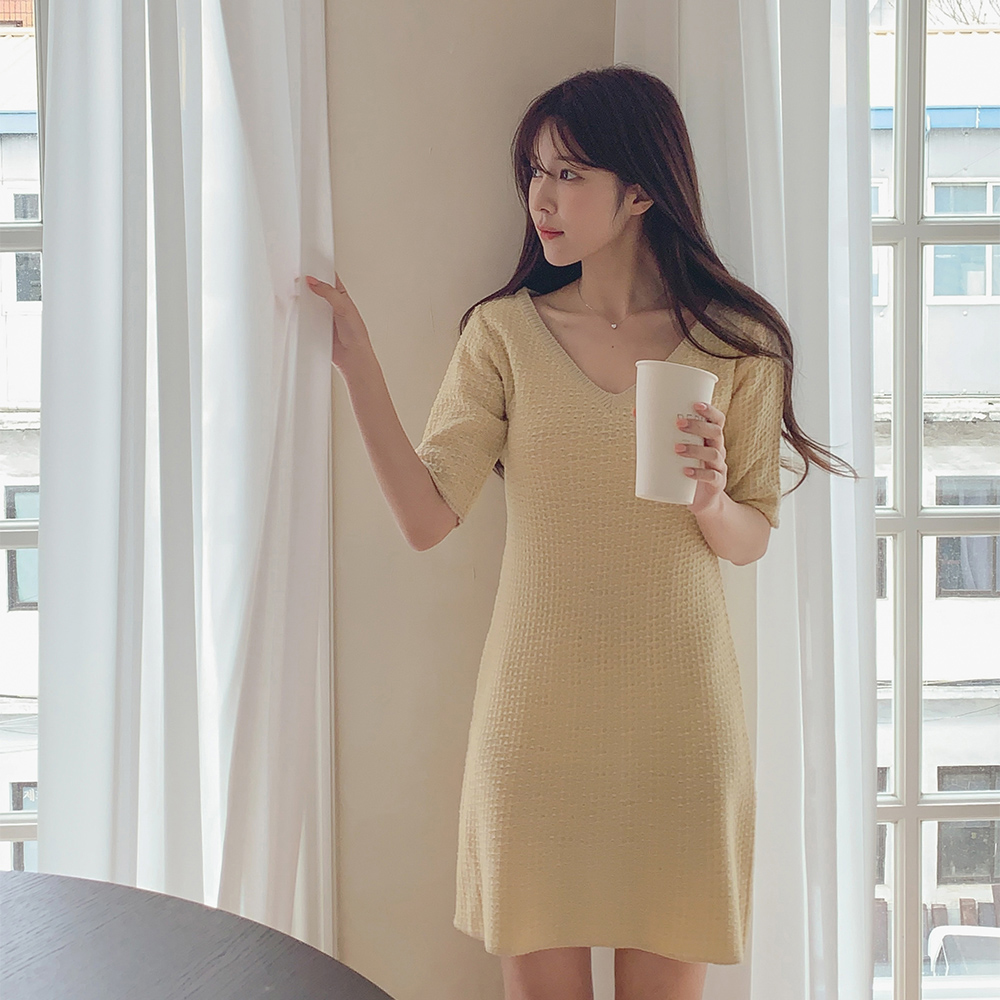 투웨이 트위드 원피스