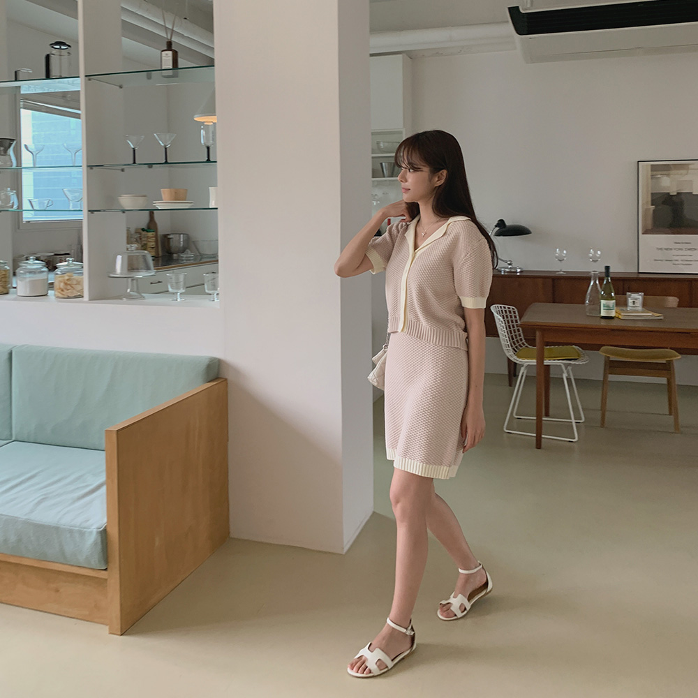 러블리 와플 투피스