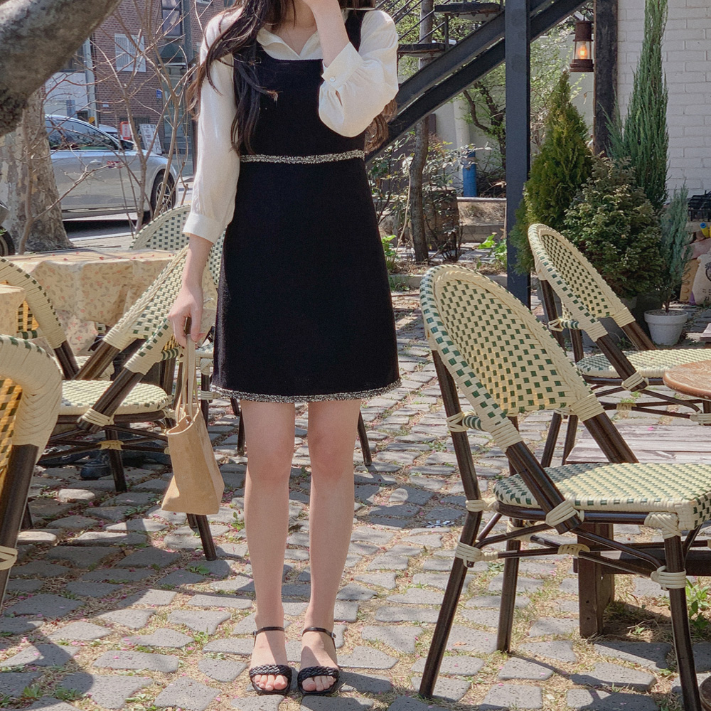 뮤즈 트위드 원피스