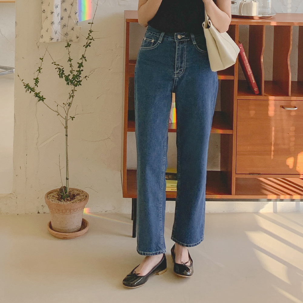 스티치 블루 데님