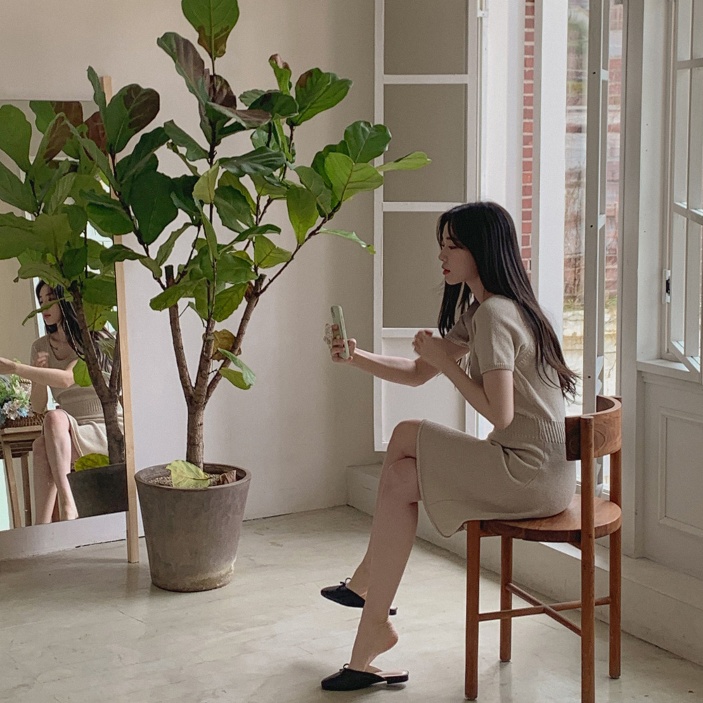 [Cle.] 모던 유넥 원피스