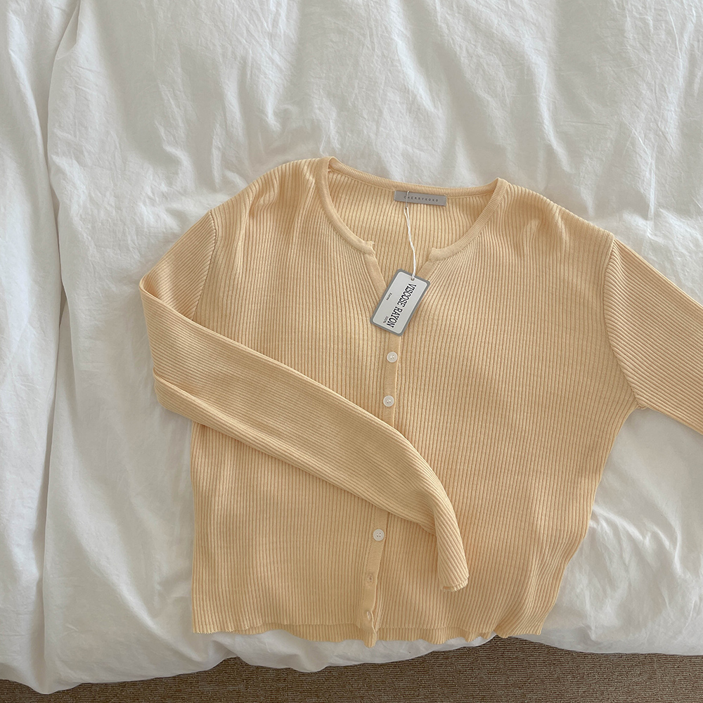 [1+1 할인 / madekoko] 워시드 슬림 가디건 / 비스코스 / 4color