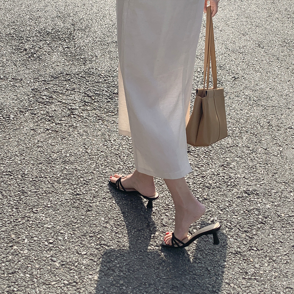 멜로우 벨트 스커트