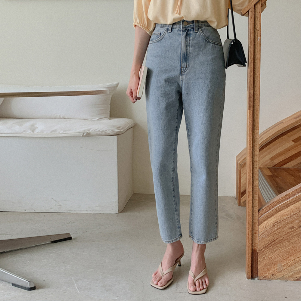 넛트 일자 데님