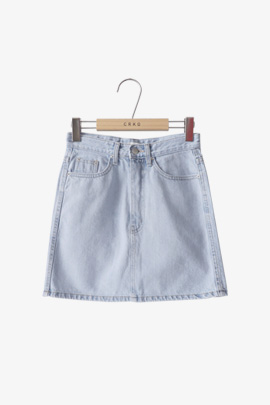 슬립 데님 스커트