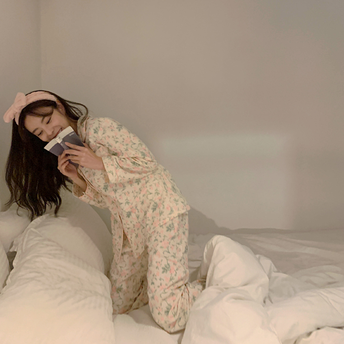 [베스트 재입고] 플로리 코튼 파자마 세트