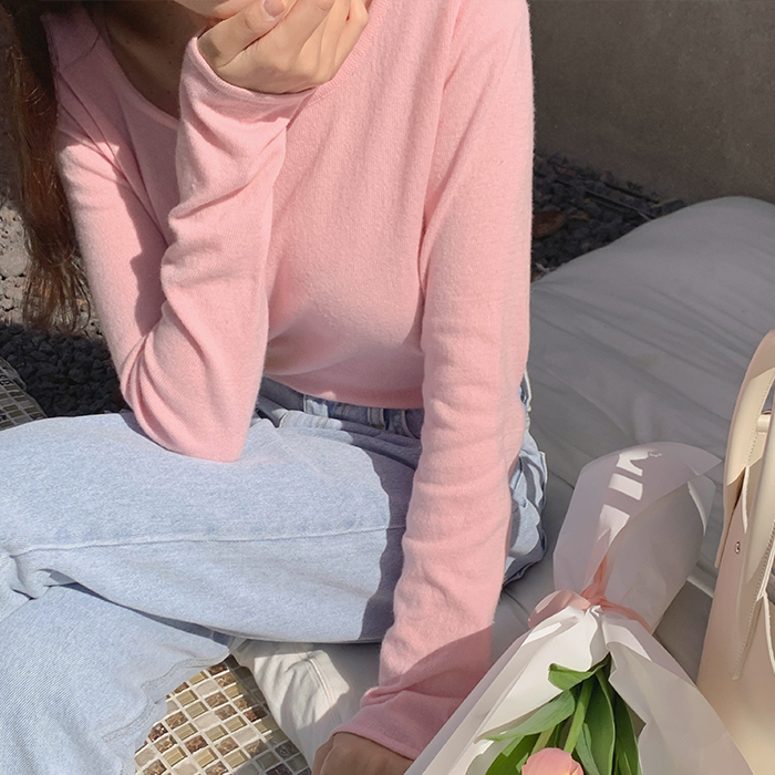 [madekoko] 캐시미어 스퀘어 니트 