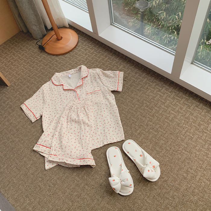 체리 카라 파자마