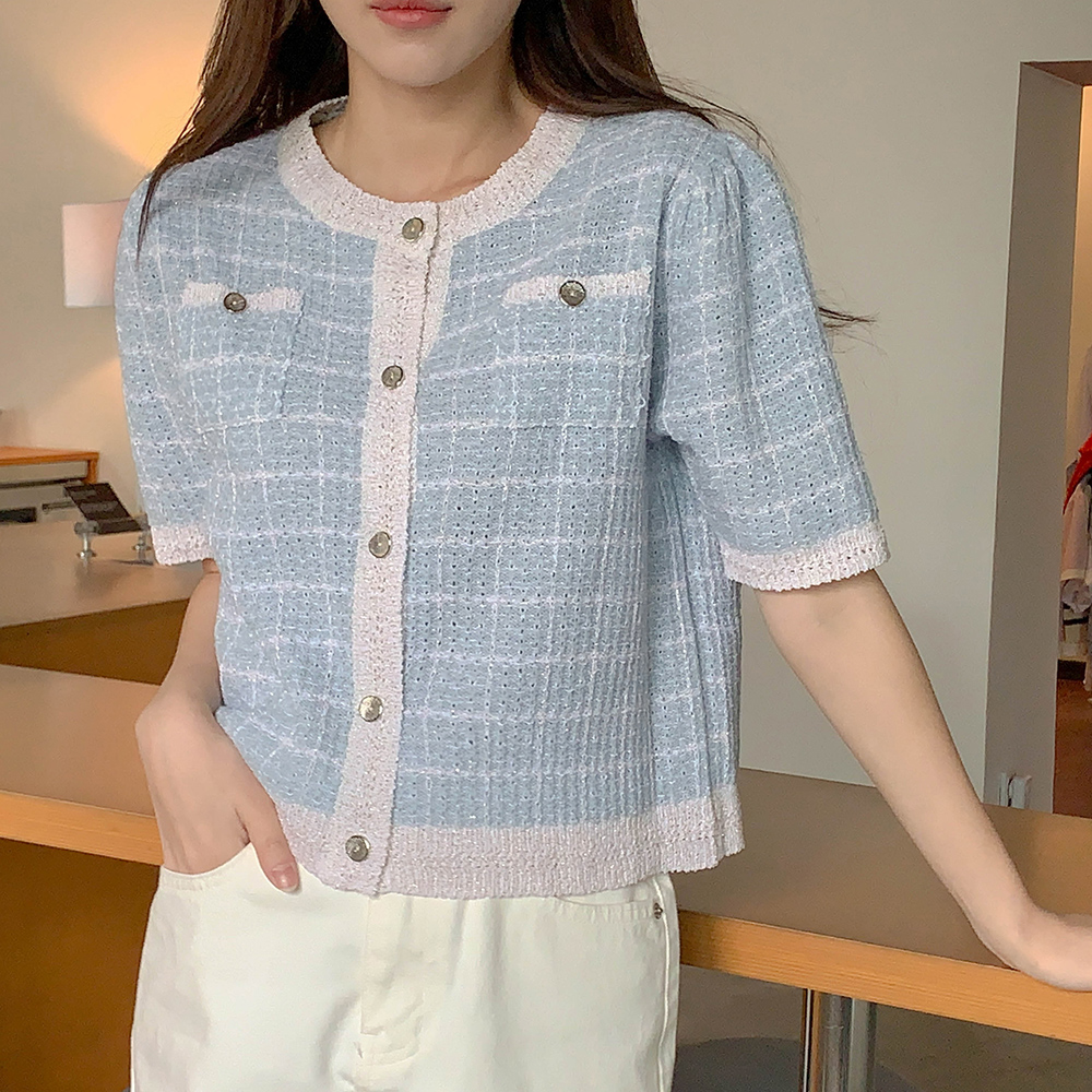 클레어 트위드 가디건