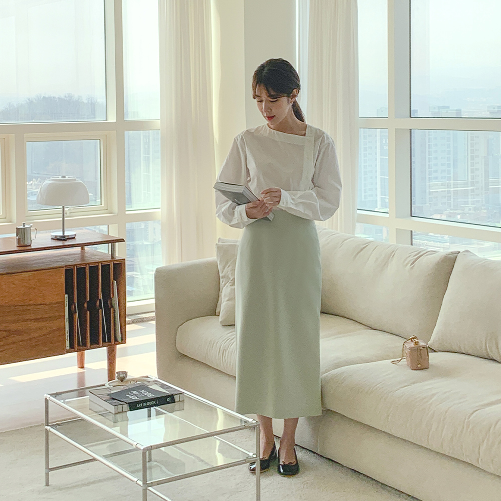 캐롯 미디 스커트