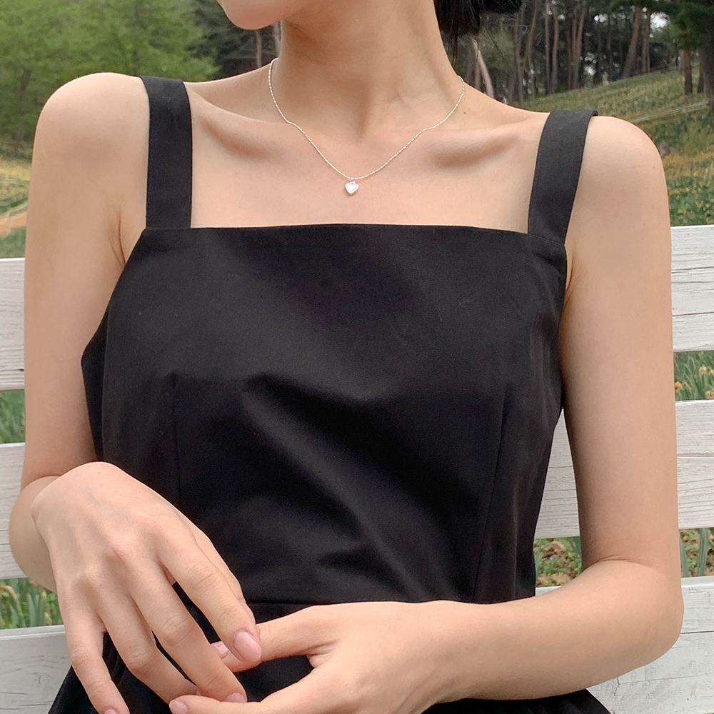 리얼 실버 목걸이