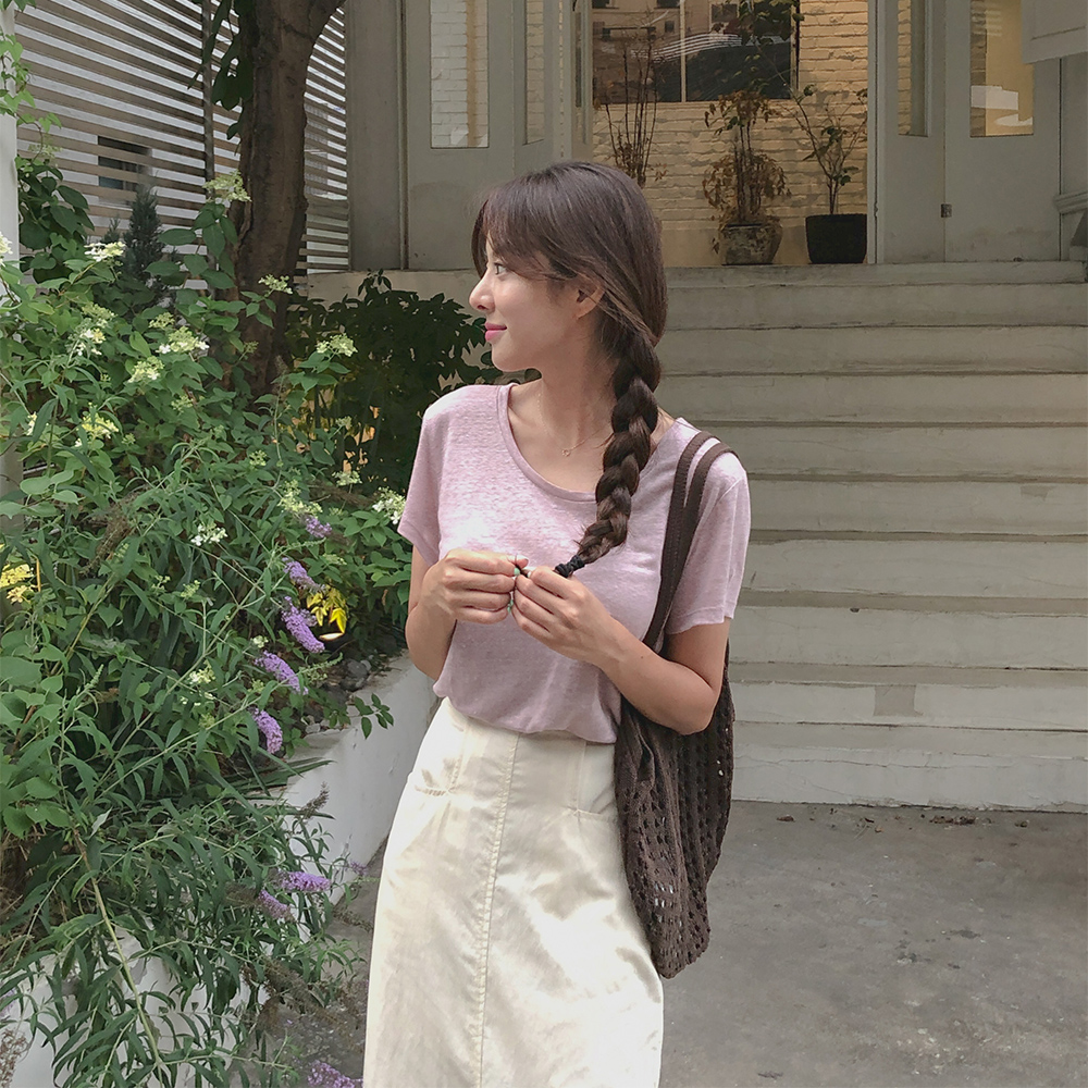 레토 린넨 티셔츠