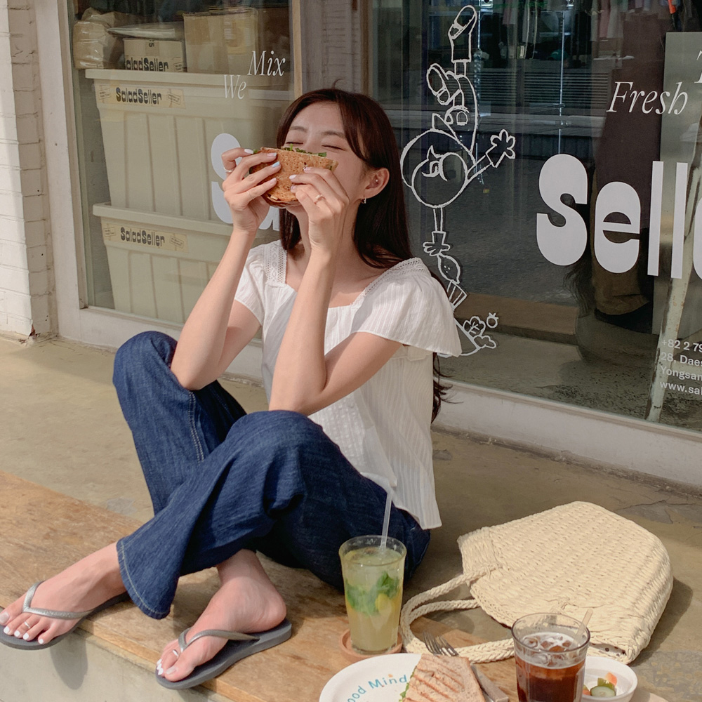 엔젤 레이스 블라우스