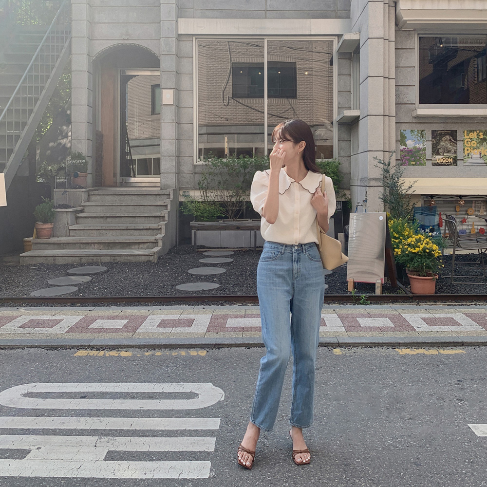 썸머 워싱 데님팬츠