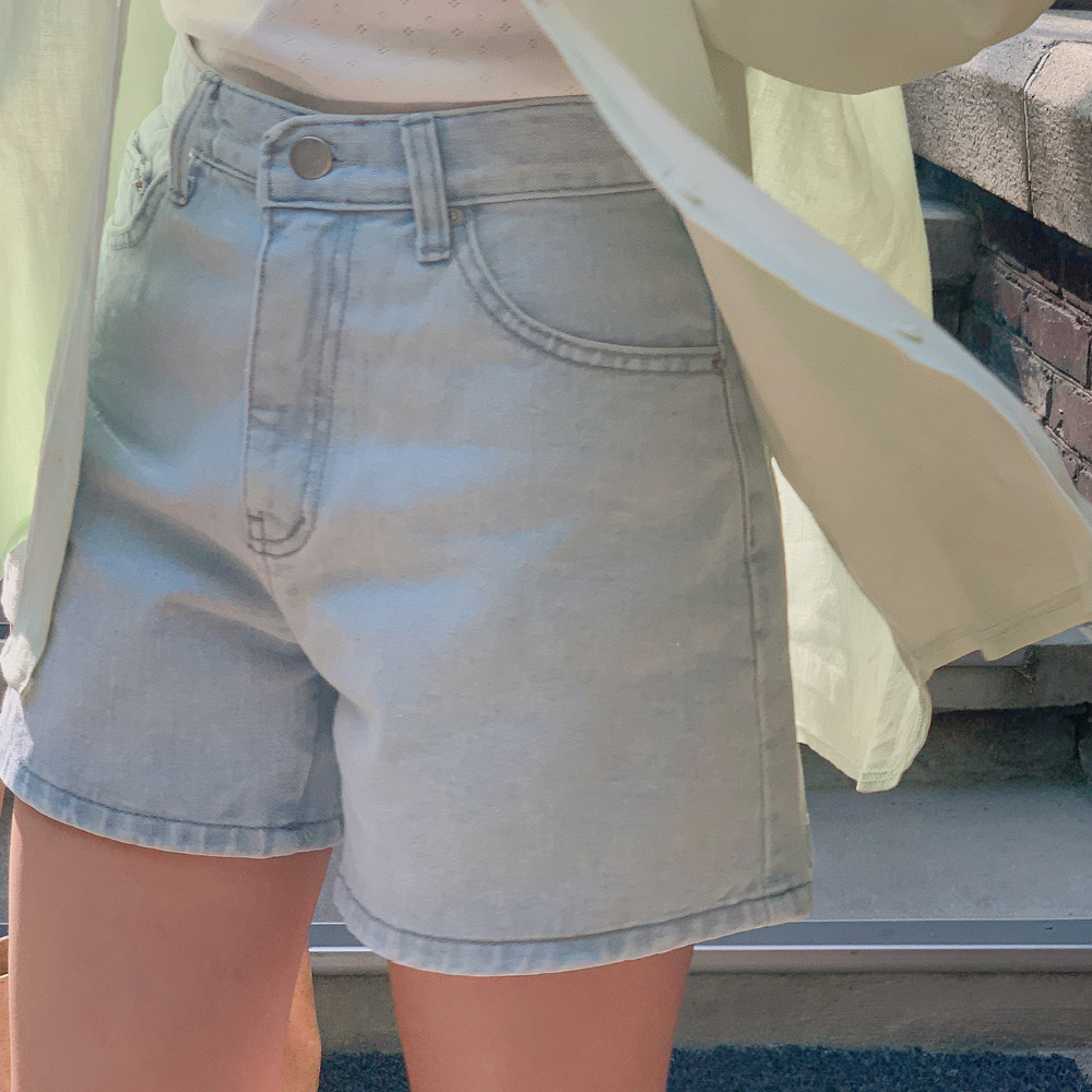 [리뷰추천/madekoko] 데일리 숏 데님팬츠 / 하이웨스트 / 바캉스 / SML / 3color
