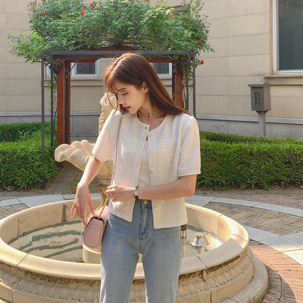 [소장가치GOOD/썸머트위드] 트위드 블라우스 자켓 / 하객룩 / 2color