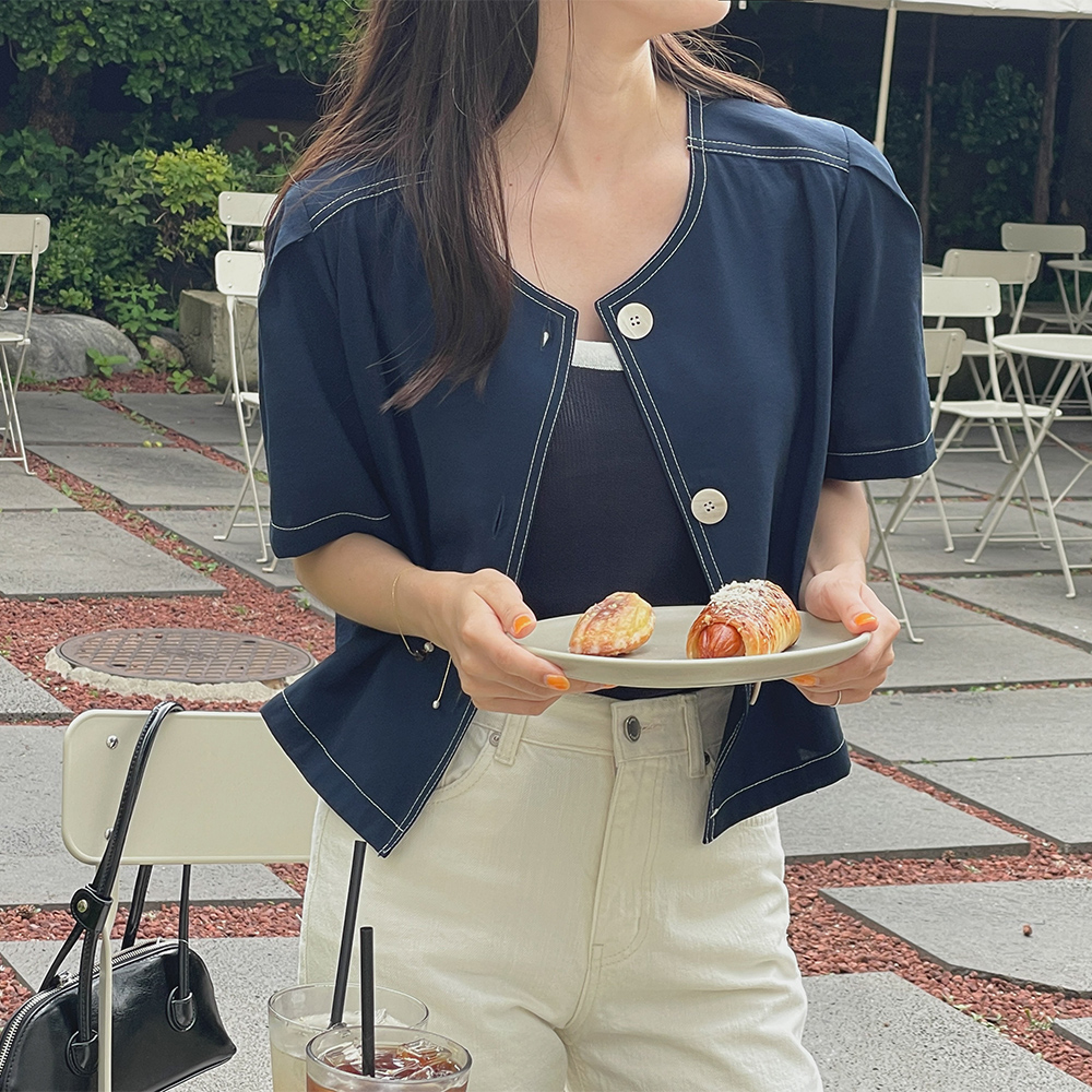 레빗 블라우스 자켓