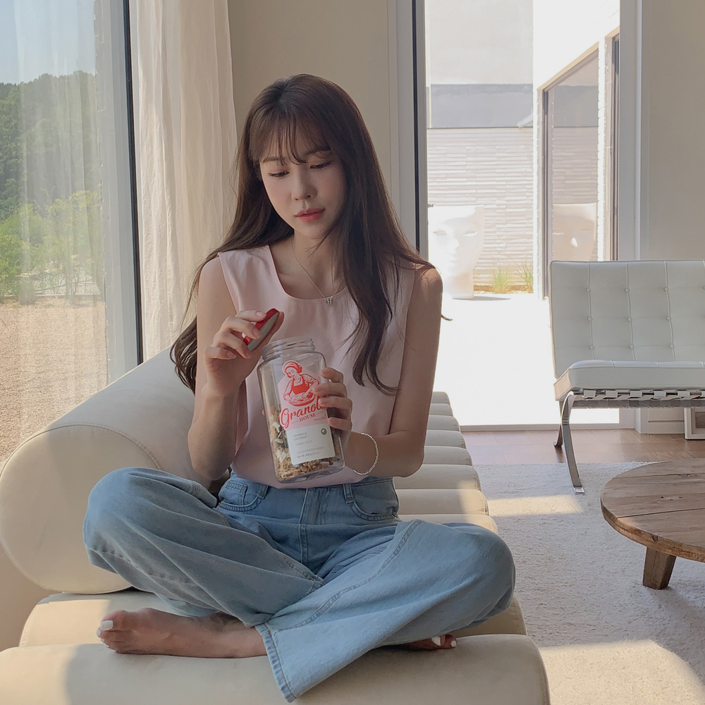 [인기코디/madekoko] 랜디 나시 블라우스 / 코튼 / 3color