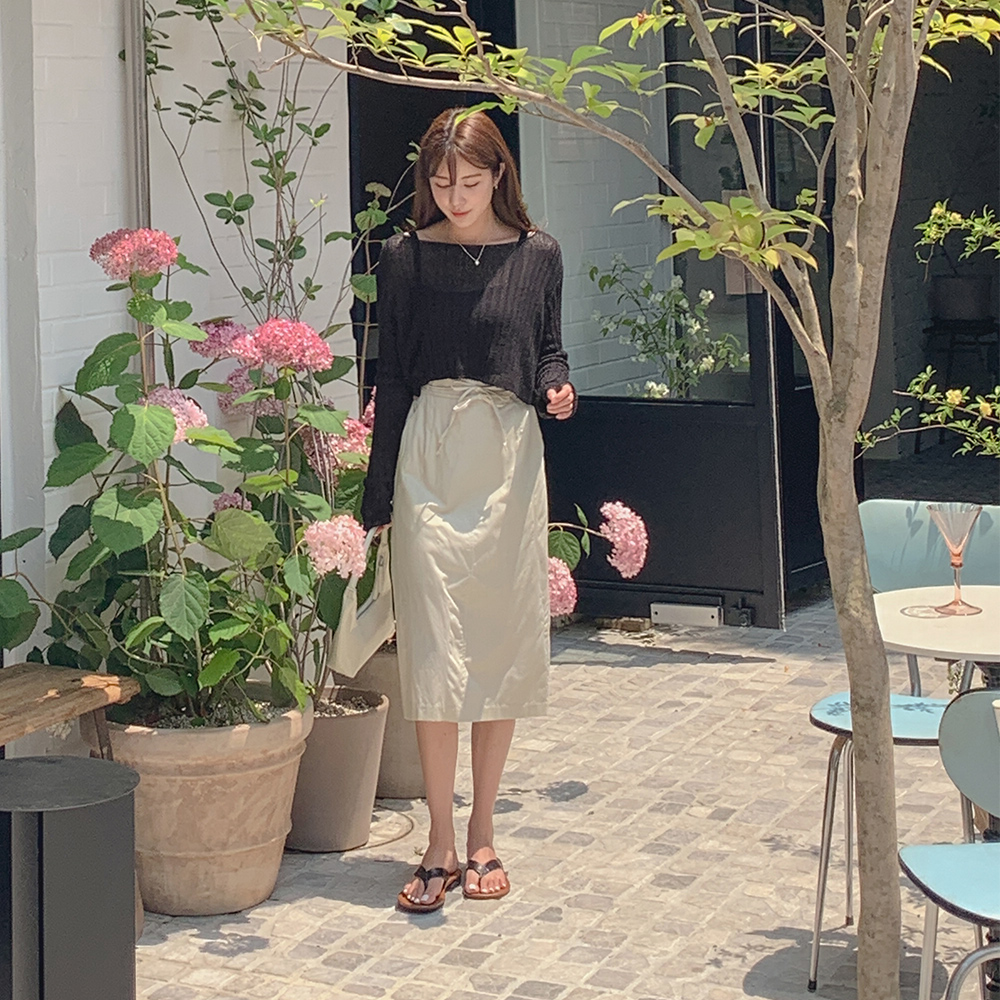 크롭 볼레로 세트