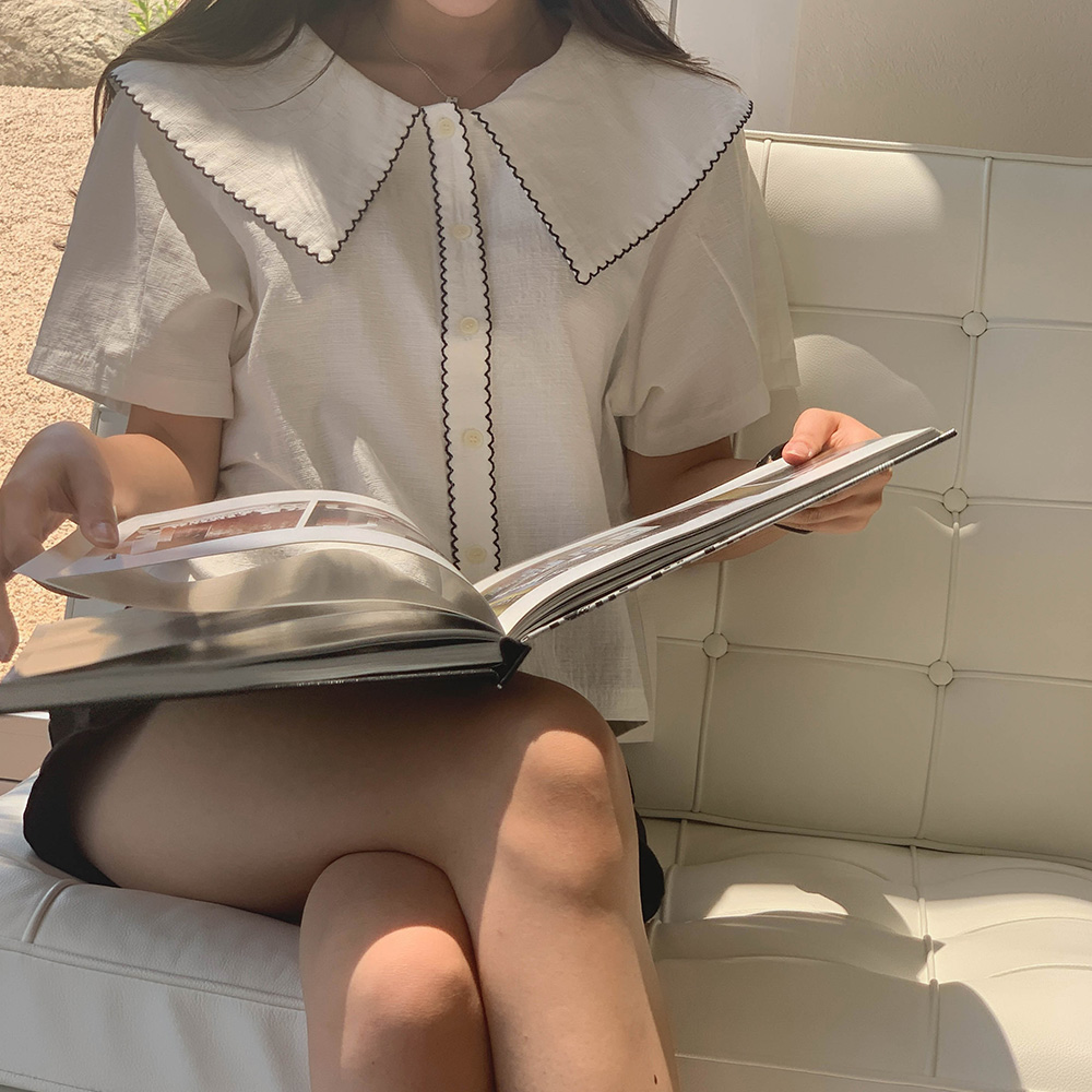 레이나 카라 블라우스