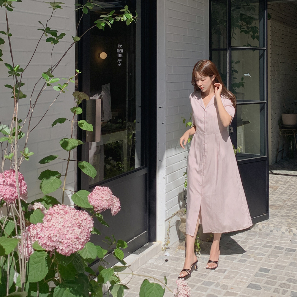 [madekoko] 레비티 카라 원피스 / 출근룩 / 2color