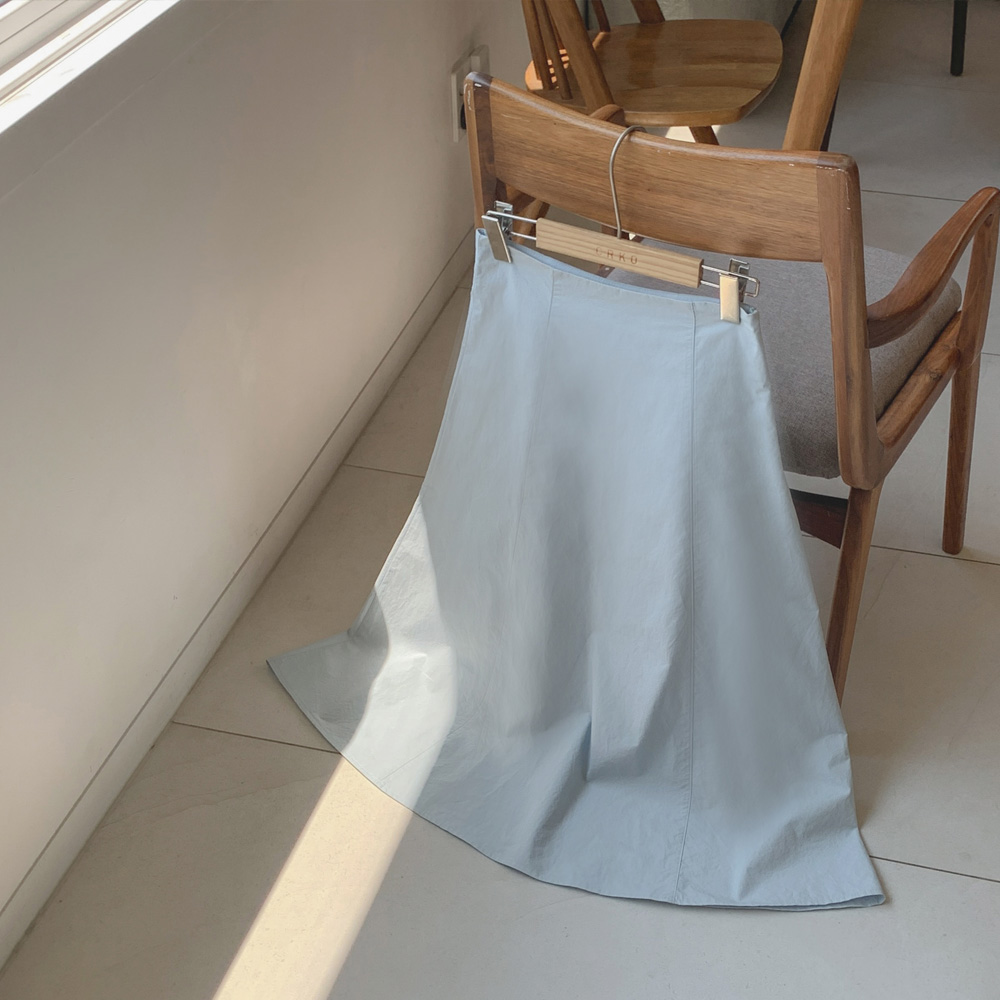 [madekoko] 플레인 훌 스커트 / A라인 / 하객룩 / 코튼100% / SM / 2color