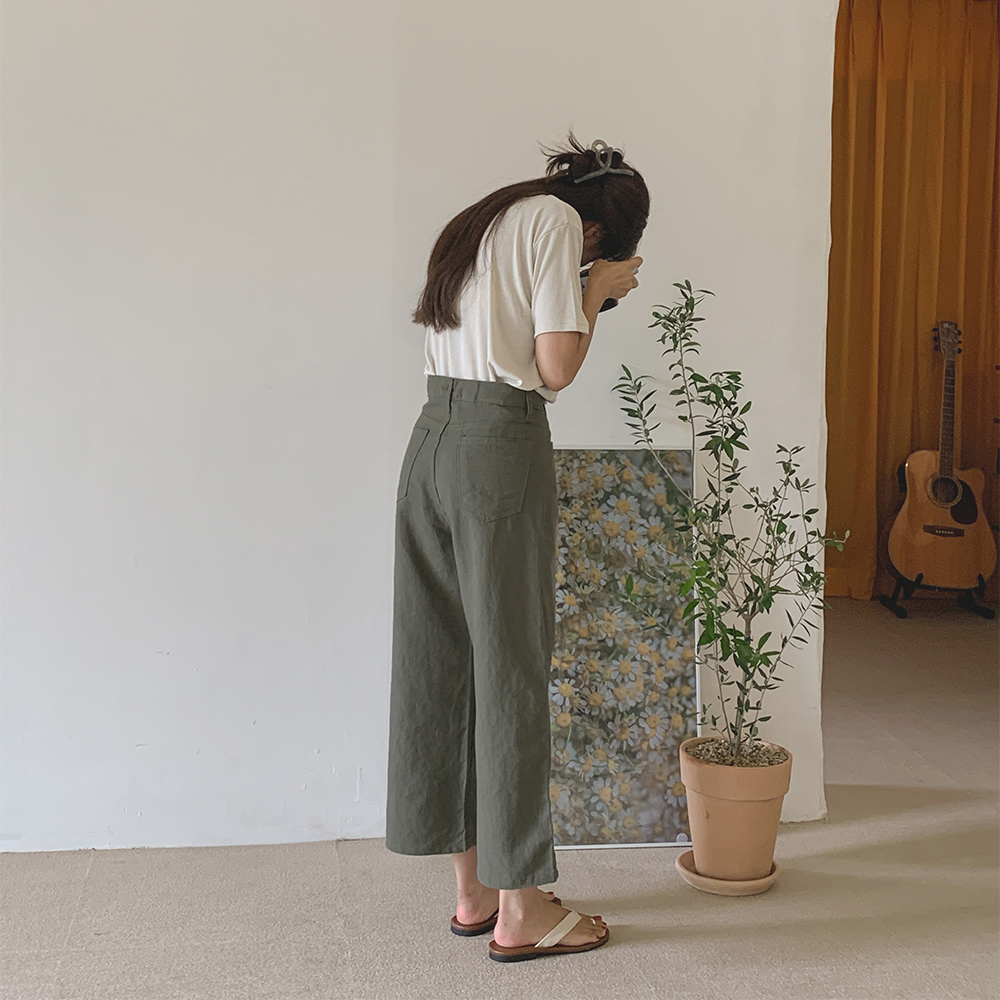 우드 쿨 린넨팬츠 / SML / 3color