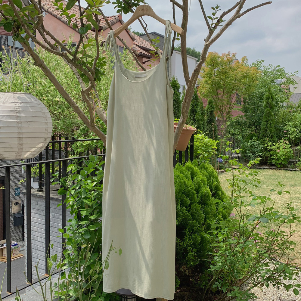 [madekoko]썸머 리본 원피스 / 쿨링 / 2color