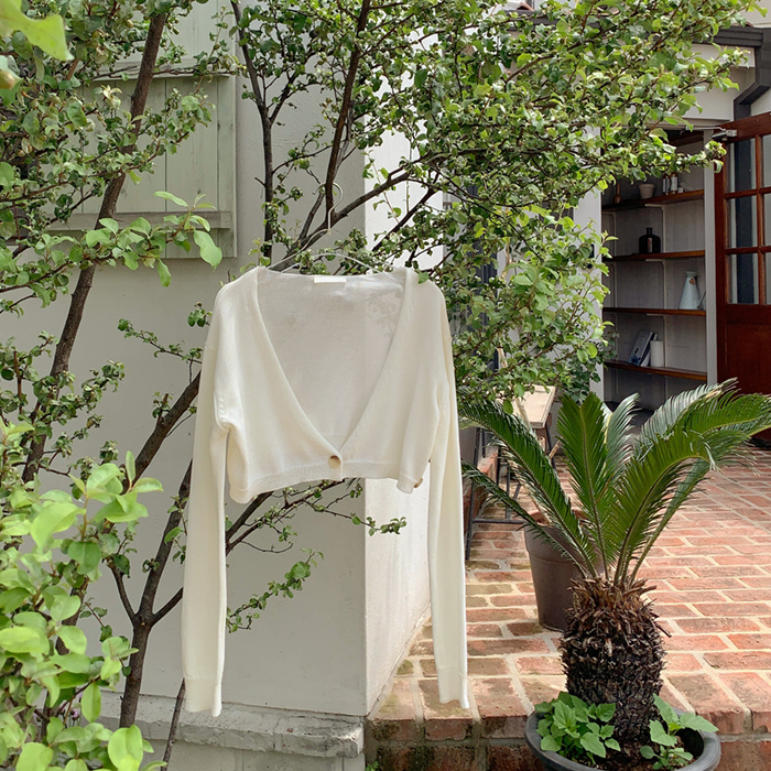 [Cle.] 프렌치 볼레로 가디건 / 한지민 착용