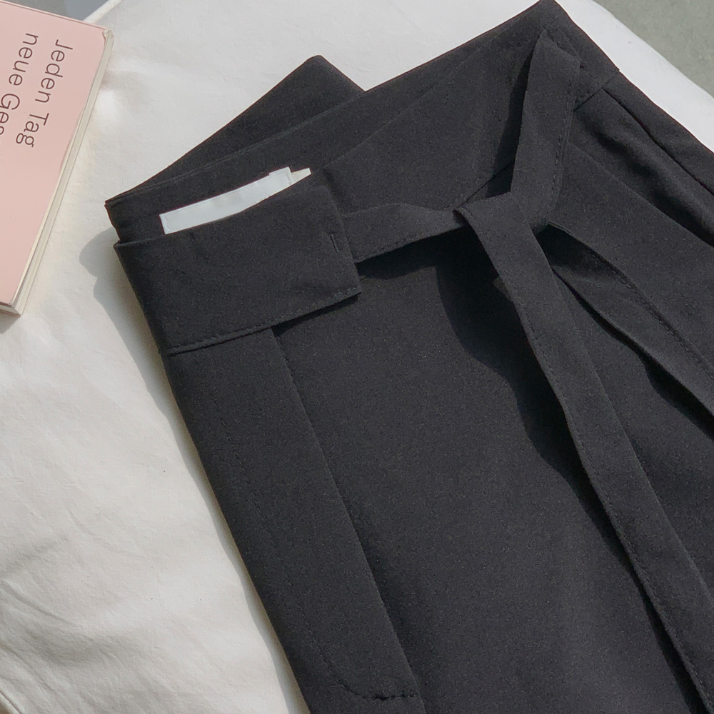 [주문폭주] 리본 와이드 슬랙스 / S,M / 2color